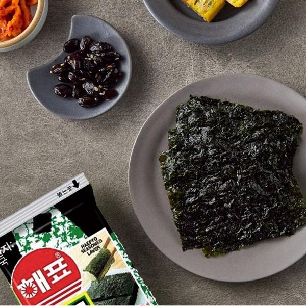 [ヘピョ] 味付け弁当用海苔   10袋入（8切8枚×10個） 韓国産 海苔巻き 韓国海苔 韓国のり