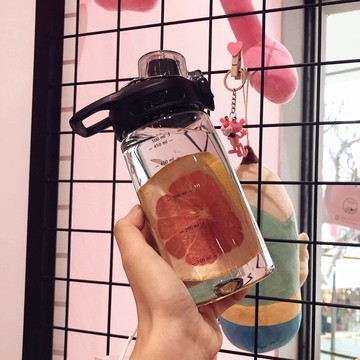 水杯女生韓國清新可愛便攜防摔個性杯子搞怪趣味水杯超萌熟料塑料