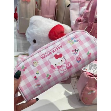 kitty筆袋 大拉鏈HelloHKitty新品筆袋文具公仔包包收納