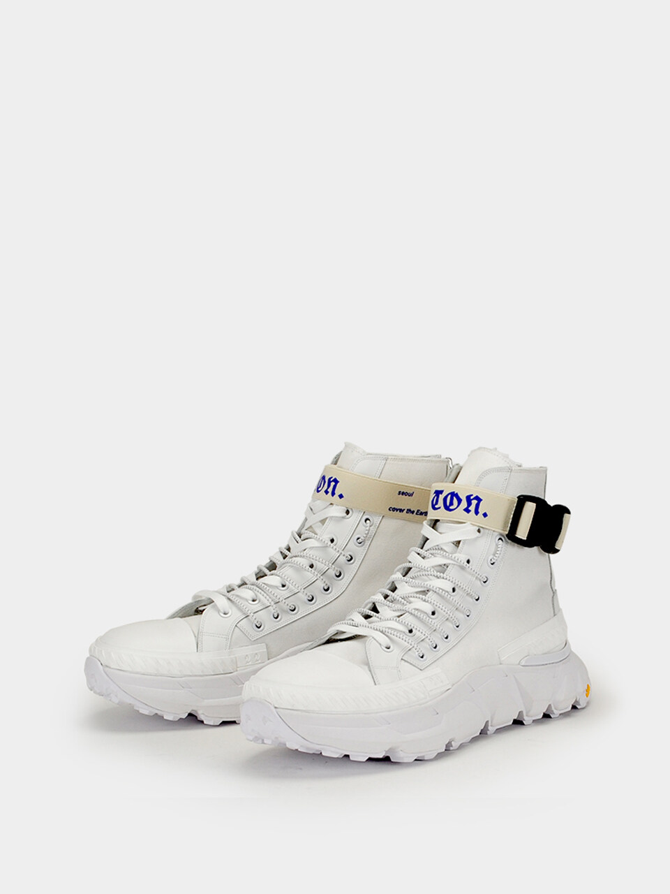 TONNO22 Dual Sole Hi Top Sneakers White