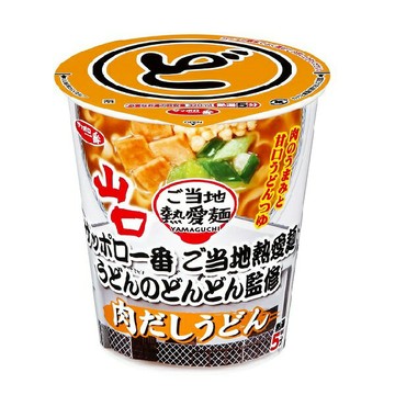 【江戶物語】SANYO 三洋食品 當地熱愛麵系列 肉高湯烏龍麵 66g 杯麵 山口名店監修 札幌一番 日本原裝進口