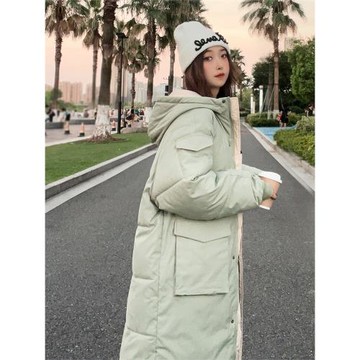 oversize面包服棉衣棉服女冬季外套女裝中長款厚棉襖2025年新款潮