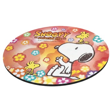 PEANUTS 史努比 繽紛系列 滑鼠墊  橘色  1個