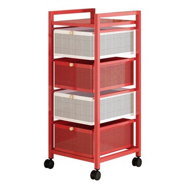 碳鋼書包置物架 可移動小推車 書本收納架 桌下多層放書包滑輪收納神器