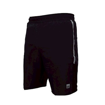 FIRESTAR 男四面彈訓練短褲-慢跑 路跑 反光 5分褲 C4612-93 丈青銀