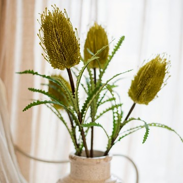 掬涵 斑克木佛塔花 仿真花藝套裝花材櫥窗軟裝飾搭配北歐輕奢插花