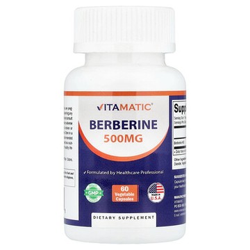 Vitamatic, 小檗鹼，500 毫克，60 粒素食膠囊