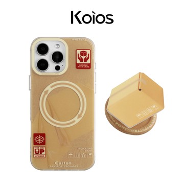【Koios】iPhone│紙箱磁吸手機殼 16 15 14 Pro Max 13 磁吸 保護殼 紙箱 標籤