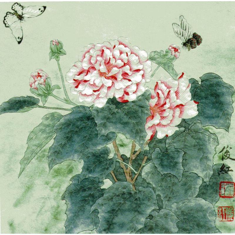 かちょう　工筆重彩花鳥画法　中国画技法　中国絵画 工#31508;重彩花#40479;画法