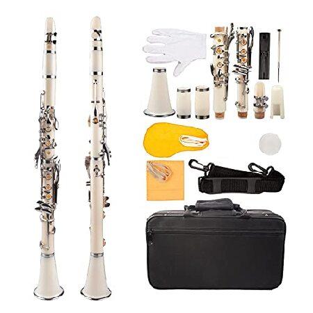 Standard Clarinet Professional Bb ABS Cupronickel Plated Nickel Kit W Reeds Strap Case Components Beginne 17-Key