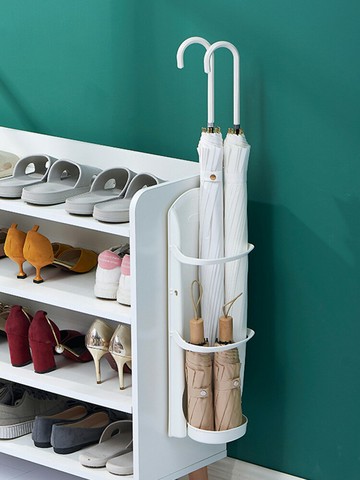 門口雨傘收納架創意家用壁掛商用放雨傘架神器置物架子裝傘瀝水桶