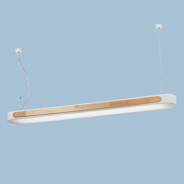 北歐風原木邊 T8燈管吊燈F85-09-K4662