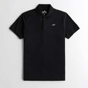 Hollister HCO 短袖 polo 黑色 2084