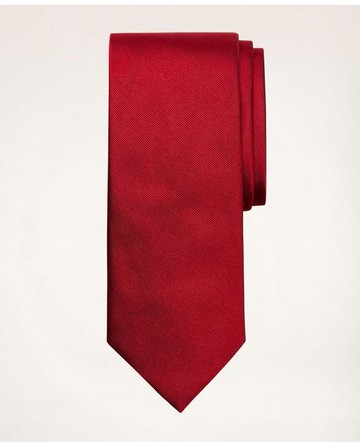Brooks Brothers Men's Solid Rep Tie | Red | Size Regular