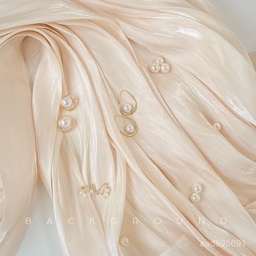 臺灣🚍8H出🉑紗幔背景布奶油ins風擺拍道具化妝高級感白色米色布油畵裝飾 4O11