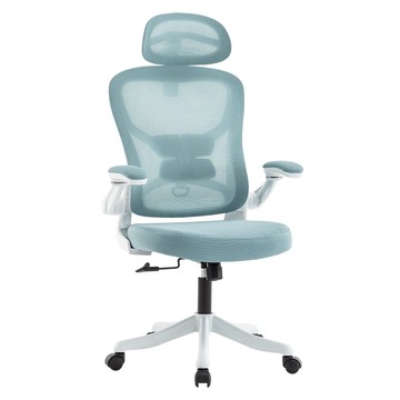 【Hampton 漢汀堡】克斯爾網布扶手辦公椅-多色可選藍色