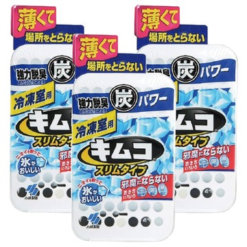 小林製藥 冷凍庫專用活性碳除臭劑 日本雙重活性炭成分 長效除臭180天 消臭+防潮+保鮮 三效合一  26g  3個