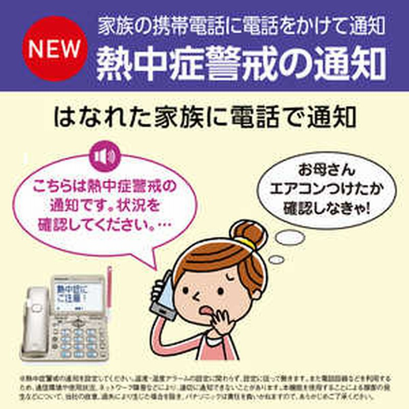 パナソニック コードレス電話機 子機1台付き ホワイト