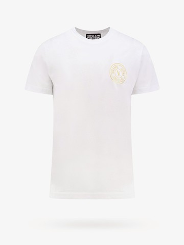 Cotton t-shirt with logo print - VERSACE JEANS COUTURE - gender_Man