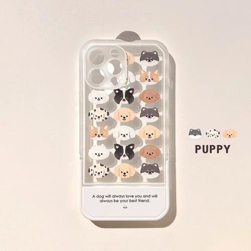 ins狗狗頭像適用三星s22ultra手機殼s20+卡通s21fe隱形支架a42硅膠a71全包a32防摔a52s可愛a23新款女note20