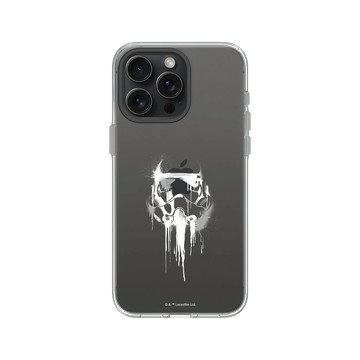 iPhone 15 Pro Max Clear 透明 - 迪士尼-星際大戰 Star Wars - 風暴兵-噴漆白