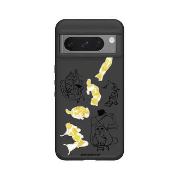 Pixel 8 Pro SolidSuit 黑 - MUG CUP GUY - 貓咪