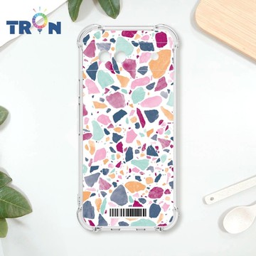 TRON GOOGLE Pixel 8A 大顆彩色幾何磨石子A款 四角防摔載具殼 軟殼 手機殼