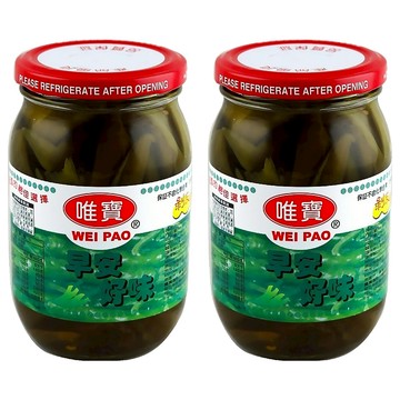 唯寶 剝皮辣椒 無防腐劑 無人工色素  450g  2罐