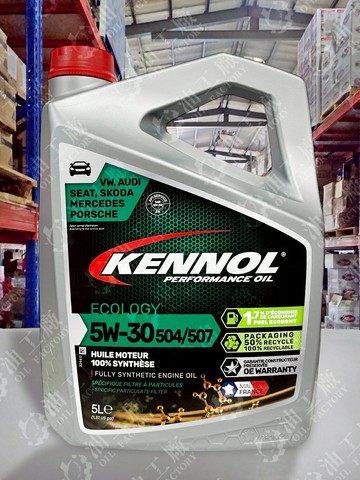 『油工廠』KENNOL ECOLOGY 504/507 5W30 全合成 汽油 柴油 汽車 機油 C3 LL04