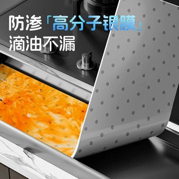 家用抽油煙機通用油槽特厚吸油棉廚房吸油紙防滲透廚房溼巾銀灰膜