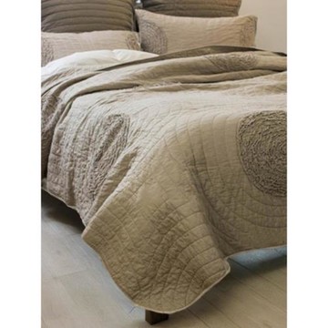 全棉被子手工盤花雙人絎縫被床蓋三件套空調被純棉加大歐式薄被子