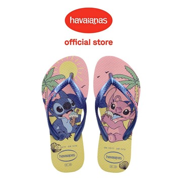 Havaianas哈瓦仕 拖鞋 童鞋 史迪奇 星際寶貝 迪士尼 藍 Slim Disney 4150250-9256K
