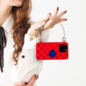 Candies iPhone 14 Pro - 經典小香風晚宴包(巴黎-紅)