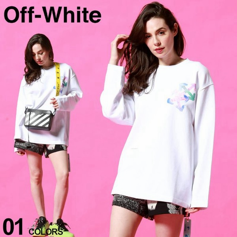 オフホワイト レディース Off White ロゴ プリント スウェット トレーナー Watercolor ブランド トップス スエット ビッグシルエット Owlba062s21jer1 通販 Lineポイント最大0 5 Get Lineショッピング