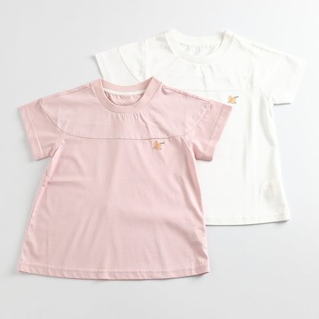 【出清優惠】簡約風棉T 粉紅/白