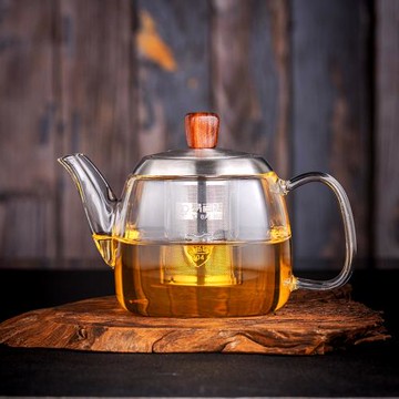 耐高溫個性創意玻璃茶壺家用功夫茶具泡茶杯簡約沖茶器北歐風花茶