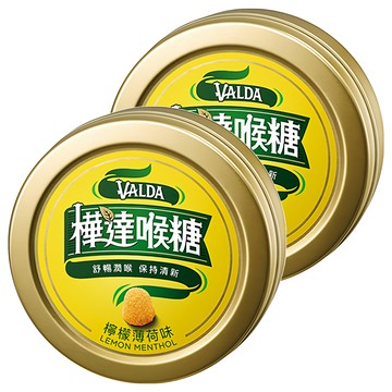VALDA 樺達喉糖 檸檬薄荷味 50顆入 50g 2盒