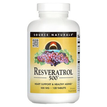 Source Naturals, Resveratrol 500™，500 毫克，120 片