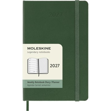 【MOLESKINE】2027 12M 週記手帳 / 硬殼 / 口袋型 / 綠