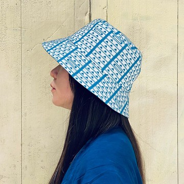 【錦源興】鐵捲門漁夫帽 l 雙面配戴 手工製 戶外 登山 印花