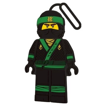 LEGO 樂高 忍者電影 勞埃德忍者 行李吊牌  黑色 + 綠色  12 x 7cm