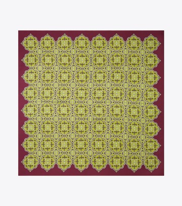 TORY BRUCH 絲巾 OVERSIZED '70S FLORAL SQUARE SCARF｜冬季限時活動★美國精品保健