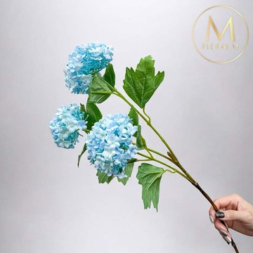 以後都走花路吧🌷快速出貨【Floral M】京都夏日繡球碎冰藍仿真花花材（1入組）
