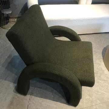 輕奢異形設計師單人沙發 北歐簡約 酒店樣板 間休閑客廳陽臺躺椅 創意qxm8291