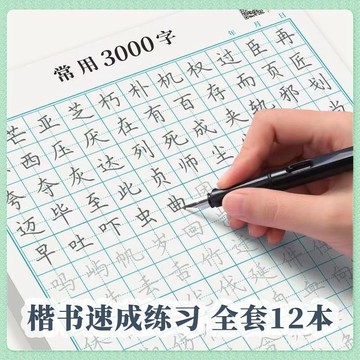 💥在臺24H💥常用3000字控筆訓練字帖小學生字帖正楷練字點陣筆畵初學者臨摹 XSFK