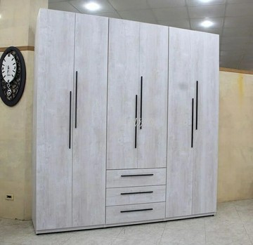 【歐風別館】威廉7.5*8尺榆木色加高衣櫃【棉被櫃~系統櫃~多色~基隆至台中免運費】