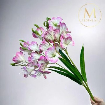 【Floral M】步步高升春節劍蘭好運粉仿真花材（1入組）(人造花/塑膠花/假花/裝飾花)