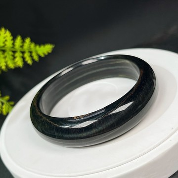 高品質藍黃虎眼石手鐲68+MM 千層聚寶盆虎晴石手環 自律突破自我