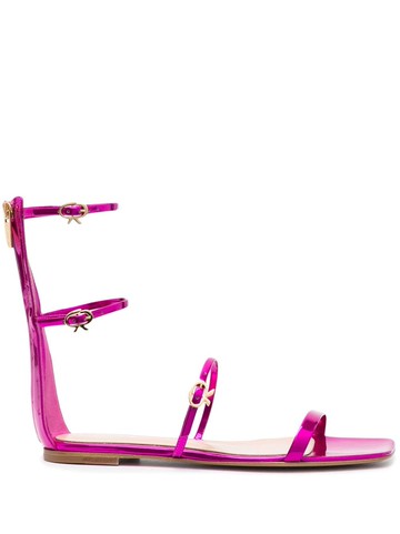 Gianvito Rossi - patent-leather sandals - women - Calf Leather/Calf Leather/Calf Leather - 37 - Pink