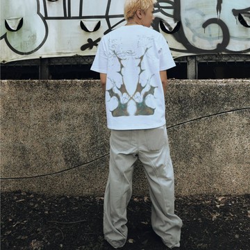 CARRYON × LOWKEY 26SS LOWFREQ VOL.3 聯名款短T 白色 T-C1104